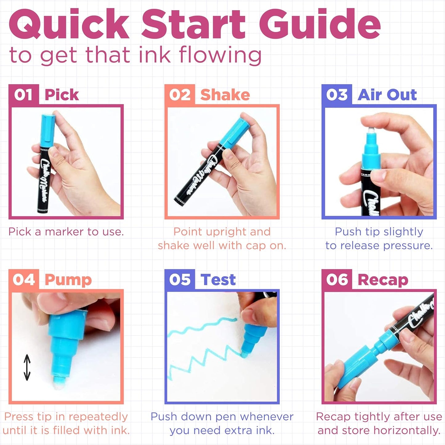 Extra Fine Tip Chalk Markers - (1mm Tip, Pack of 40) Neon, Pastel & Metallic | Erasable Liquid Chalk Pens for Chalkboard, Blackboard, Window, Labels, Bistro, Glass - Wet Erase Markers Fine Point