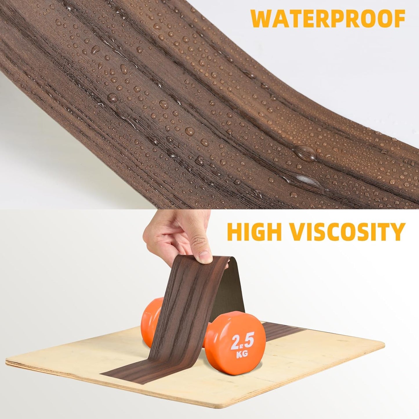 GSCIT Club Wood Grain Repair Tape, 2.4 inch X 100ft Self Adhesive Maple Grain Repair Patch for Tables, Chairs, Baseboards, Doors, Windows, Floors, Handicraft DIY.