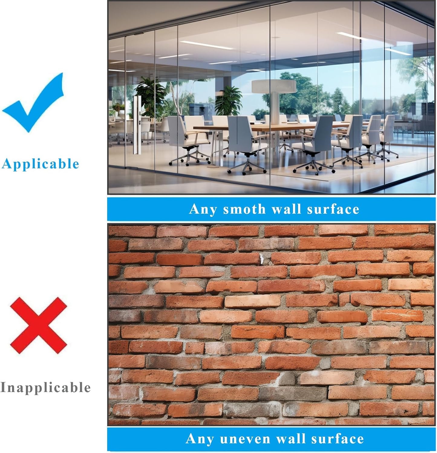 White Board Sticker Adhesive Backing, 24" x 36" Magnetic Dry Erase Board Contact Paper Stick on Wall, Whiteboard Sheet for Teacher Kids Classroom, Include Markers, Eraser with Magnet