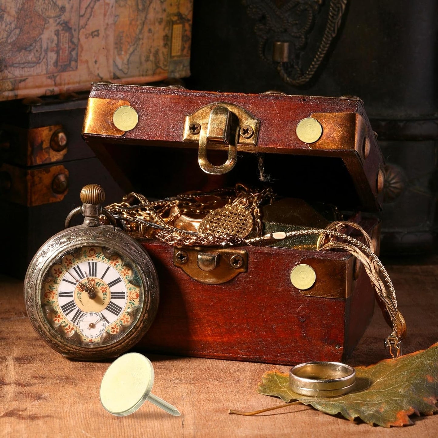 uxcell 150Pcs Upholstery Tacks, 11mmx15mm Flat Head Thumb Tack Decorative Furniture Nails Push Pins for Furniture Sofa Headboards, Gold