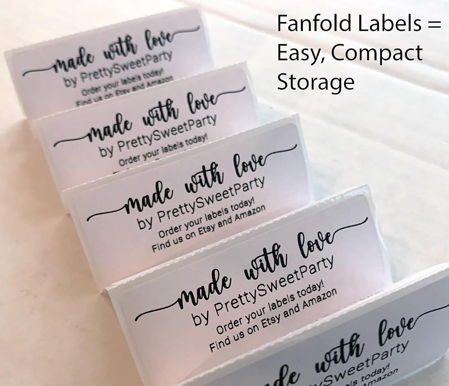 White Address Labels - Personalized Name Stickers, Custom Printed Return Mailing and Shipping Labels for Envelopes, Packages, Business, Home Use (Pretty Lowercase Script)