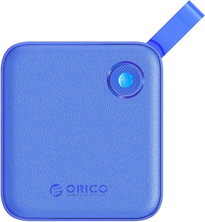 ORICO Portable SSD 2 TB with 2 in 1 USB C Cable, External Solid State Drives, Up to 460MB/s, Status Indicator, Reliable Storage for USB-C Smartphone, PC - B5PLUS(Blue)