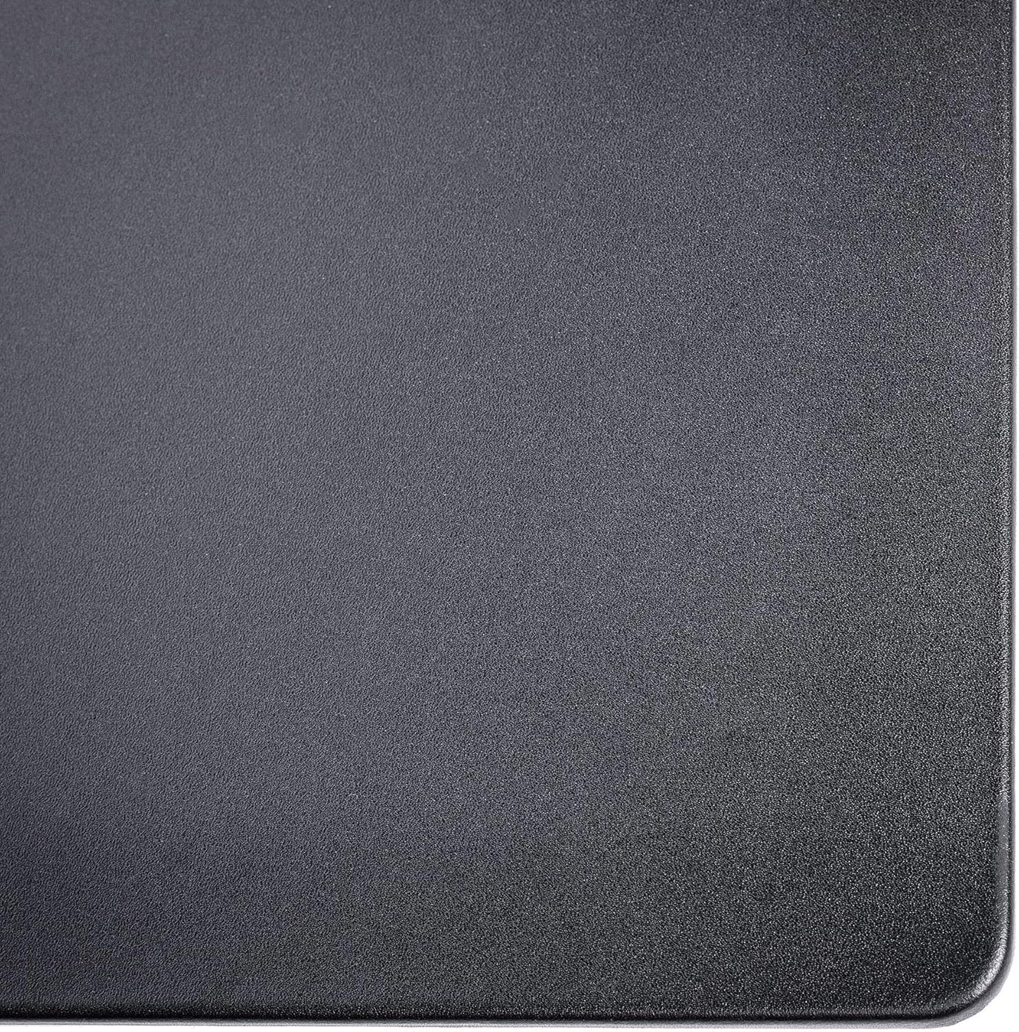 Dacasso Pad Without Side Rails Luxury Leather Blotter for Writing-Executive Desk Surface Protector, 34” x 20”, Black