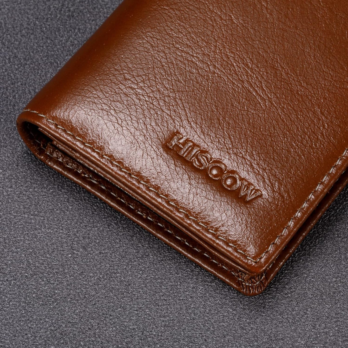 Leather Business Card Case Holder for Men & Women, Italian Calfskin