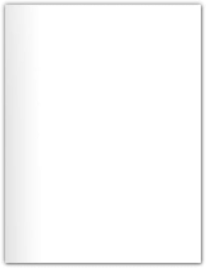 JAM PAPER Custom Printed Semi-Gloss Folders with Round Corner Pockets - Personalized Logo & Text - 10pt C2S - White - 250/Pack