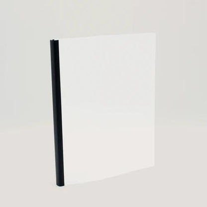 Thermal Binding Clear Covers with Steel Spine –for Thermal Binding Machines – Formerly Unibind – Used in Real Estate, Education and Various Businesses (Quartz, 60 Sheets Max - 88/Boxes)