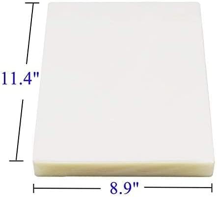 Immuson Thermal Laminating Pouches 8.9 x 11.4, 5 Mil Thickness, Crystal Clear Finish, 2500 Packs