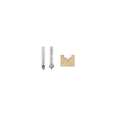 Amana Tool - 56143 Solid Carbide Pt. Cutting Roundover 3/32 Radius x 13/64 Dia x 1/4 x 1