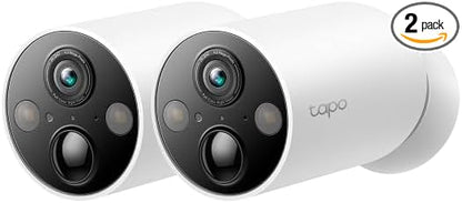 Tapo MagCam, 2025 Wirecutter Best Outdoor Security Camera & PCMag Editors’ Choice, 2K, Battery, Magnetic Mount Wireless Camera, 150° FOV, SD/Cloud Storage, Person/Vehicle Detection, 2-Pack