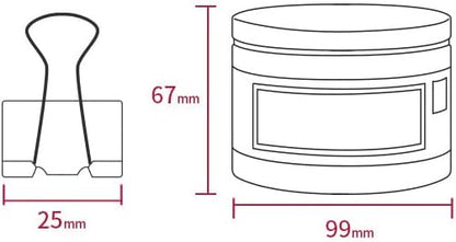48 Pack Medium Paper Clips (1 inch/25mm), Smiling Face Binder Clips, Assorted Colors
