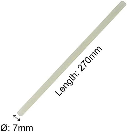 TrendBox Pack of 20 Clear 7mmx270mm - Hot Melt Glue Sticks Strips 7mmx270mm Melting Adhesive for Handmade Craft DIY Home Office Project Craftwork Fix & Repairs