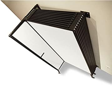 Wall-Mounted Sliding StraightWall Room Divider | Adjustable Widths | Locking Wheels | Room Separator | Up to 19'9" Wide x 6'10" Tall Slate Fabric Panels