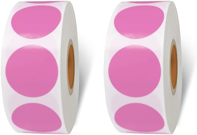 Color Code Circle Stickers 2000Pcs Dot Stickers, 1 Inch Round Write Coding Labels Can Writing for Family, Office, Student Classroom.