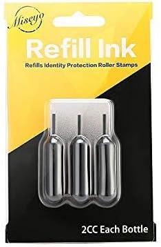 Miseyo Roller Stamp Refill Ink - 3 Pack - Black Ink