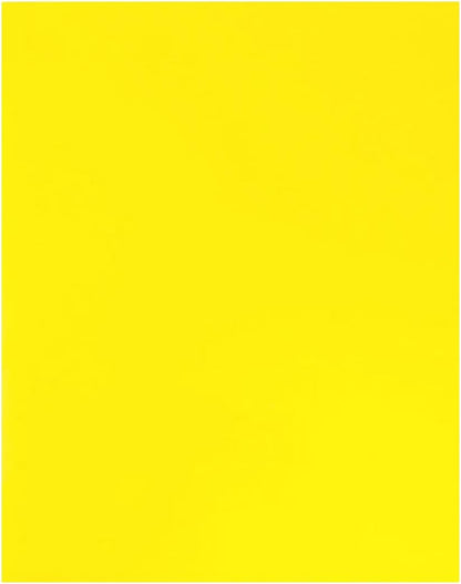 JAM PAPER Custom Printed Semi-Gloss Folders with Round Corner Pockets - Personalized Logo & Text - 10 pt C2S - Yellow - 100/Pack