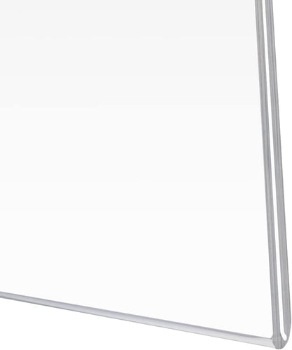 PecMuikee Acrylic Sign Holder 8.5x11, Wall Mount Acrylic Sign Holder and Plastic Paper Display Ad Frame bonus with 3M Tape and Mounting Screws for Restaurants, Office, Market, Library, Store, 6 Pcs