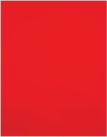 JAM PAPER Custom Printed Semi-Gloss Folders with Round Corner Pockets - Personalized Logo & Text - 12pt C1S - Red - 250/Pack