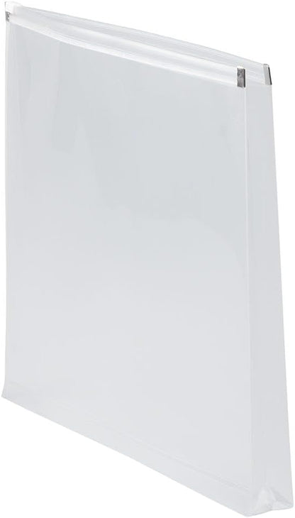 JAM PAPER Plastic Envelopes with Zip Closure - Letter Booklet - 9 3/4 x 13 - Clear - 3/Pack