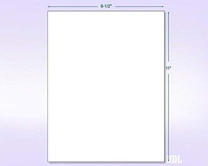 NextDayLabels - 8-1/2 x 11 Neon Color High Light Fluorescent Labels for Laser & Inkjet Printer (Yellow Fluorescent, 8.5" x 11" - 1 Per Page | 100 Labels)