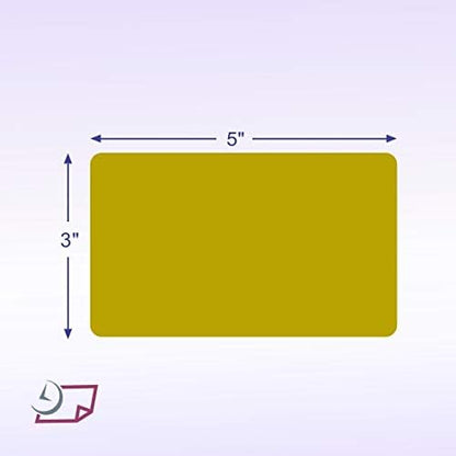 NextDayLabels 500 Rectangle Stickers (3" x 5") - Color Coding Labels Roll - Moving Labels for Boxes, Colored Inventory Stickers for Packing, Organizing, and Storage (Olive)