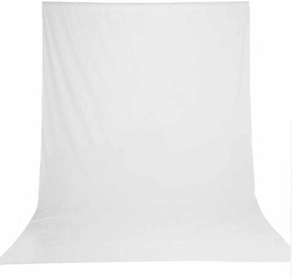 8x10 ft Photo Backdrop White Backdrop for Photoshoot Non-Reflective Soft White Backdrop for Home Studio, Baby Photography, YouTube Content & Live Streaming（only 1x Background）