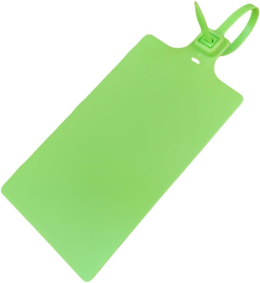 Plastic Seals Shipping Tags Logistics Use Big Sign Tie Large Label Tie, 255mm Total Length, Package of 100pcs (Fluorescent green)