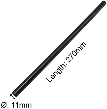 TrendBox Pack of 50 Black 11mmx270mm - Hot Melt Glue Sticks Strips Melting Adhesive for Handmade Craft DIY Home Office Project Craftwork Fix & Repairs