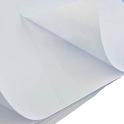 Round Corner Half Sheet Self Adhesive Shipping Labels for Laser and Ink Jet Printers, White Blank (1000 Sheets, 2000 Labels)