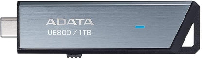 ADATA Elite UE800 1TB USB Type-C USB 3.2 Gen2 Flash Drive Portable SSD Up to 1000MB/s Read/Write (AELI-UE800-1T-CSG), Compatible with iPhone 15 Pro Series/Android/PlayStation 5