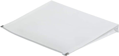 JAM PAPER Plastic Envelopes with Zip Closure - Letter Booklet - 9 3/4 x 13 - White - 12/Pack