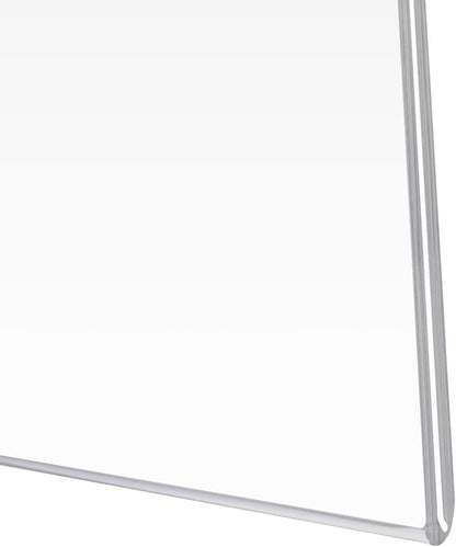 PecMuikee Acrylic Sign Holder 8.5x11 Horizontal, Wall Mount Acrylic Sign Holder and Plastic Paper Display Ad Frame bonus with 3M Tape and Mounting Screws for Restaurants, Office, Market, Store, 6 Pcs