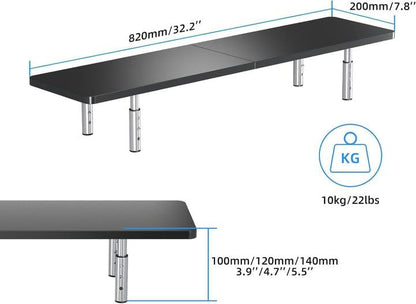 suptek Laptop Stand for Desk,Computer Monitor Laptop Stand Riser for Printer, Notebook and All Flat Screen TV Display,3 Height Adjustable(MST016)