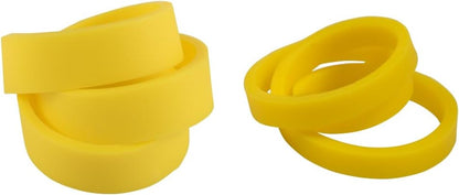 JAM PAPER Colorful Rubber Bands - Sizes 33 & 64 Set - Yellow Multi-Purpose Rubberbands - 200/Pack