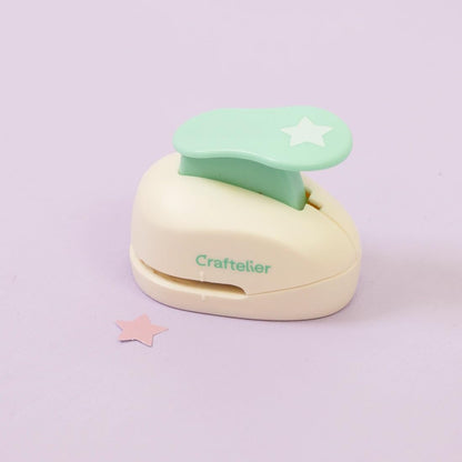 Craftelier - 5/8 Inch Star Hole Punch with Lever Press – Star Hole Puncher for Paper Crafts | Punch for Scrapbooking, DIY Cards & Journals | Hole Punch Shapes for Paper & Cardstock.