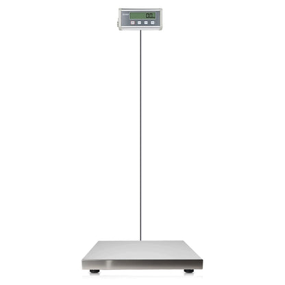 SIKE EPS660 Bariatric Floor Scale with Extra-Large Platform, SIKE Digital Postal Shipping Scale, 660 x 0.2lb(300kg x 0.1kg), 22" x 22" Platform, Stainless Steel, Heavy Duty