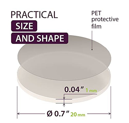 Double Sided Sticky Dots 200PCs - Clear Round Mounting Putty - Sticky Tack for Hanging - Picture Hangers Without Nails - Adhesive Double Sided Tape Dots - Poster Putty Removable