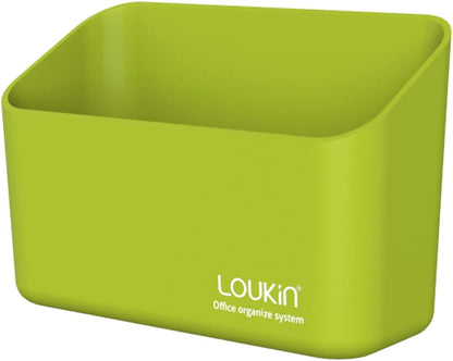 loukin Magnetic Marker Holder, Dry Erase Marker Holder, Remote Control Holder, Magnetic Storage Organizer for Whiteboard or Refrigerators (Green)