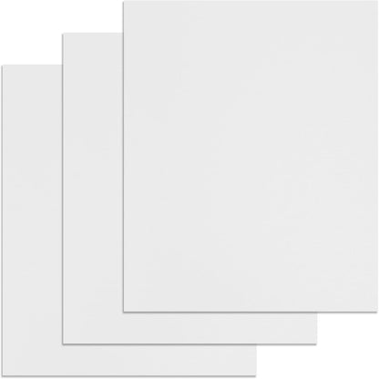 Binditek 25 Pack 12 Mil Sand-Textured Polycover - Plastic Binding Cover for Business Reports and Proposals - Lightly Sanded Finish - Square Corners, Un-Punched, White Color, Office Supplies