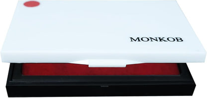 Red Ink Stamp Pad 2.75" x 3.93", Ink Paste Used for Office, Home, Crafting, DIY (Red)