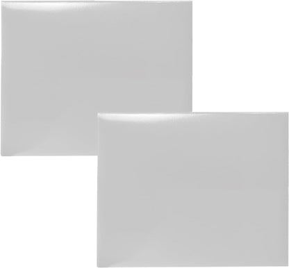 Certificate Holders 8.5"x11" Graduation Diploma Cover Document Leather Folders,White-2 Pack