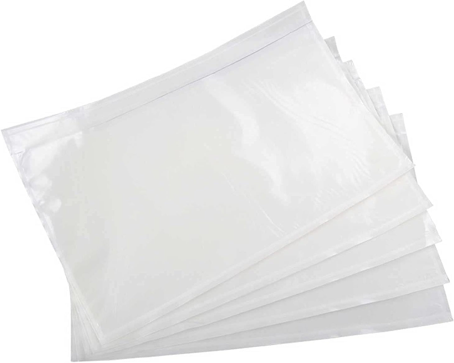 7.5" x 5.5" Packing List Pouches, 500 Pack Shipping Label Envelopes Clear Adhesive Top Loading Packing List