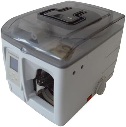 INTBUYING Currency Binding Machine Paper Tape Banding Machine Intelligent Money Packer Packing Bank Note Machine 110v for Packing Money