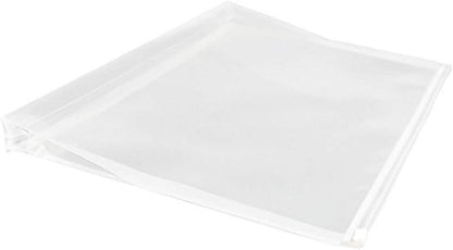 JAM PAPER Plastic Envelopes with Zip Closure - #10 Booklet Wallet - 5 x 10 - Clear - 12/Pack