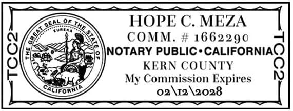 California Rectangular Notary Stamp | Official State Notary Stamp | Official Seals | Meets State Specifications (California, Rectangular Stamp)