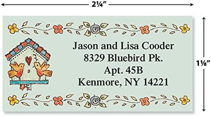 Colorful Images A Season at Home Return Address Mailing Labels, Personalize with Name & Addresses, Set of 144 Self Adhesive, Easy Peel Flat Label Sheets, 1 ⅛ x 2 ¼”, 12 Designs