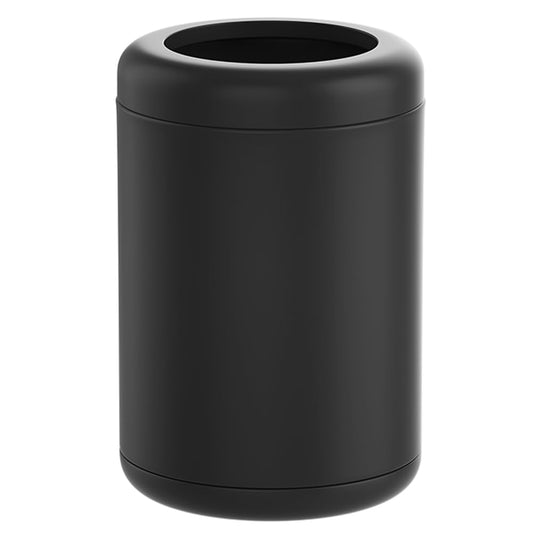 Black Metal Trash can,10L/2.6GAL,Open Top Wastebasket Bin,Garbage Can for Bathroom,Living Room,Office,Kitchen,Bedroom,Hotel (Black)