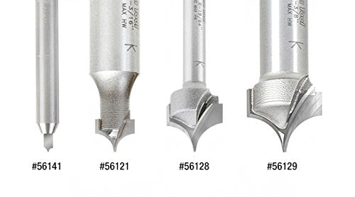 Amana Tool - 56127 Carbide Tipped Pt. Cutting Roundover 3/8 Radius x 3/4 Dia x 5/8 x 1/4