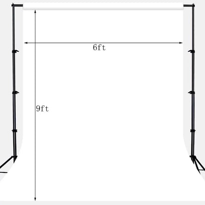 Solid Photography Backdrop Background Chromakey Muslin Portrait Background Screen for Photo Video Studio… (White, 6x9ft)