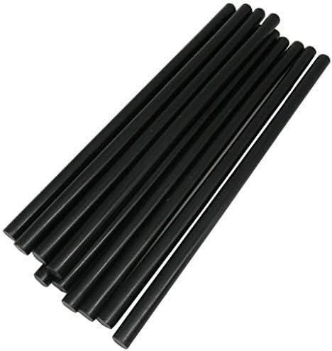 TrendBox Pack of 50 Black 7mmx200mm - Hot Melt Glue Sticks Strips Melting Adhesive for Handmade Craft DIY Home Office Project Craftwork Fix & Repairs