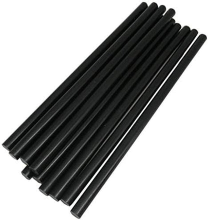 TrendBox Pack of 50 Black 7mmx200mm - Hot Melt Glue Sticks Strips Melting Adhesive for Handmade Craft DIY Home Office Project Craftwork Fix & Repairs